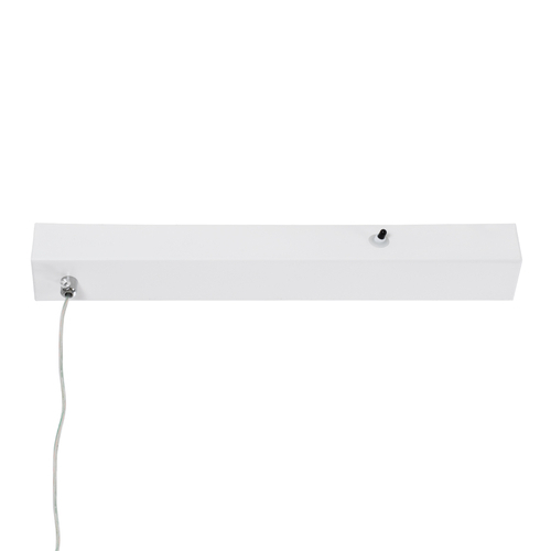 GLOBOSTAR® LINARIA 60922 Μοντέρνο Κρεμαστό Φωτιστικό Οροφής LED 36W 4150lm 200° AC 220-240V IP20 Ρυθμιζόμενο Λευκό CCT με Χειριστήριο από 2700K έως 6000K Dimmable - Lumileds SMD Chip - Λευκό Ματ - Μ120 x Π2 x Υ10cm - 3 Χρόνια Εγγύηση