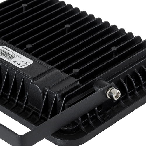 GLOBOSTAR® ATLAS 61424 Προβολέας LED 50W 5750lm 120° AC 220-240V Αδιάβροχο IP67 Θερμό Λευκό 2700K - Lumileds SMD Chip - TÜV Rheinland Certified - Μαύρο Ματ - Μ21 x Π3.5 x Υ16cm - 5 Χρόνια Εγγύηση