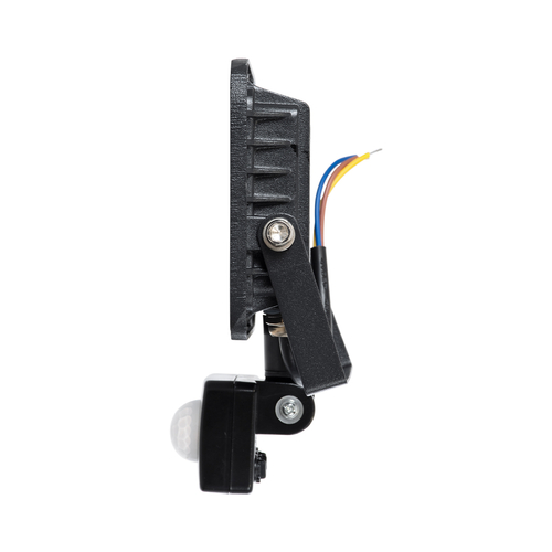 GLOBOSTAR® AURORA 64137 Προβολέας με Ανιχνευτή PIR / Αισθητήρα Κίνησης LED 20W 2500lm 120° AC 220-240V Αδιάβροχο IP67 Ψυχρό Λευκό 6000K - Lumileds SMD Chip - TÜV Rheinland Certified - Μαύρο Ματ - Μ12 x Π5 x Υ14.5cm - 3 Χρόνια Εγγύηση