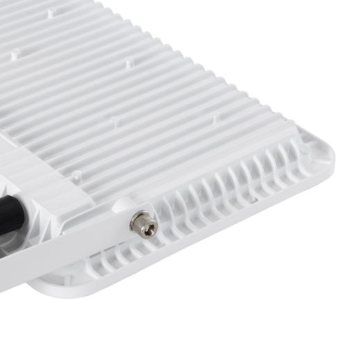 GLOBOSTAR® AURORA 61444 Προβολέας με Ανιχνευτή PIR / Αισθητήρα Κίνησης LED 100W 12500lm 120° AC 220-240V Αδιάβροχο IP67 Ψυχρό Λευκό 6000K - Lumileds SMD Chip - TÜV Rheinland Certified - Λευκό Ματ - Μ25 x Π6.5 x Υ27.5cm - 3 Χρόνια Εγγύηση