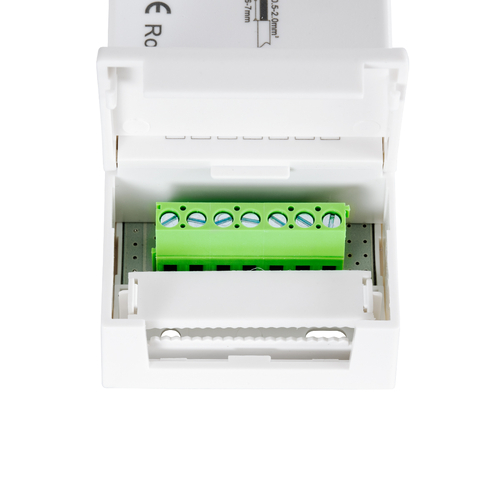 GLOBOSTAR® SKYDANCE-V5-L(WT) 71470 DC WiFi & RF 2.4Ghz & Push Dimmer / Controller με 5 x 6A 288W Κανάλια DC 12-48V 30A 1440W Max IP20 - WiFI & RF 2.4Ghz & Push Dimming - Μ18 x Π5.7 x Υ2.8cm - 5 Χρόνια Εγγύηση