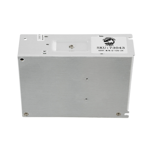 GLOBOSTAR® LUMIVOLT 73043 Τροφοδοτικό/Μετασχηματιστής PELV 120W 5A DC 24V IP20 - AC 220-240V σε DC 24V / Ρυθμιζόμενo από DC 22.5V έως DC 25.5V - Μ13 x Π10 x Υ4cm - 3 Χρόνια Εγγύηση