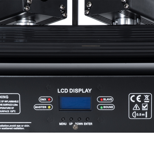 GLOBOSTAR® AMNESIA 51179 Stage Κινούμενη Ρομποτική Κεφαλή Spider Super Beam LASER 150W 2° AC 220-240V IP20 6 x 1W LASER Chip 300mW RED/638nm 100mW GREEN/531nm 600mW BLUE/442nm Πολύχρωμο RGB Dimmable DMX512 Protocol 14/35 Channels - Μ86 x Π23 x Υ9cm - 2 Χρόνια Εγγύηση