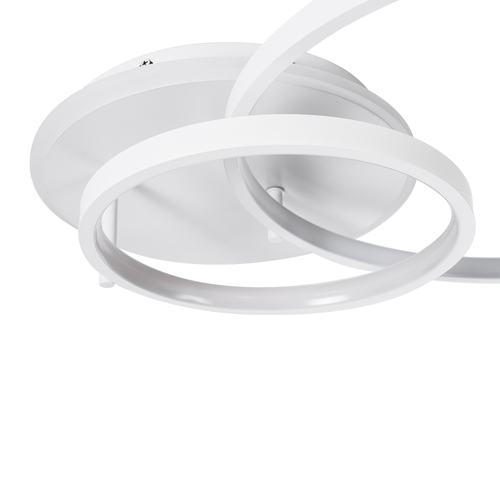 GLOBOSTAR® NEMESIS 61106 Μοντέρνο Φωτιστικό Οροφής LED 67W 7573lm 360° AC 220-240V IP20 Ρυθμιζόμενο Λευκό CCT με Χειριστήριο από 2700K έως 6000K Dimmable - Lumileds SMD Chip - Λευκό Ματ - Μ84 x Π45 x Υ13cm - 3 Χρόνια Εγγύηση