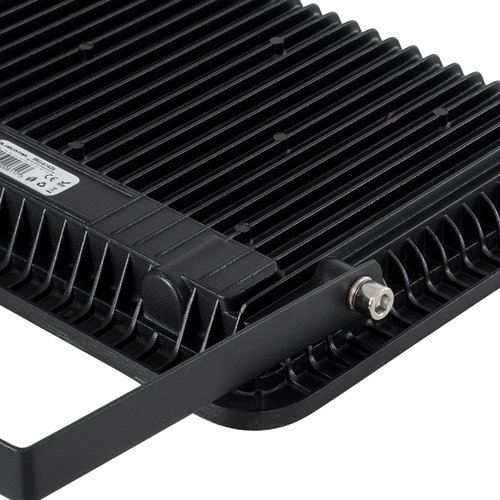 GLOBOSTAR® ATLAS 61425 Προβολέας LED 100W 12500lm 120° AC 220-240V Αδιάβροχο IP67 Ψυχρό Λευκό 6000K - Lumileds SMD Chip - TÜV Rheinland Certified - Μαύρο Ματ - Μ27 x Π4 x Υ21cm - 5 Χρόνια Εγγύηση