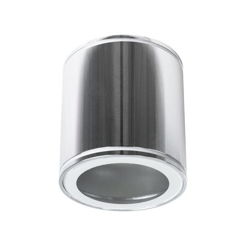 kelvo® MARETTI 61448 Φωτιστικό Downlight Σποτ για Λάμπα MR16 με Ντουί 1 x GU10 AC 220-240V Αδιάβροχο IP65 - Νίκελ Βούρτσας - Μ9 x Π9 x Υ9cm