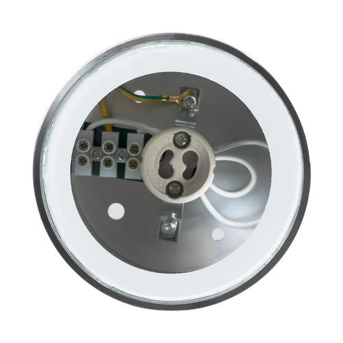kelvo® MARETTI 61448 Φωτιστικό Downlight Σποτ για Λάμπα MR16 με Ντουί 1 x GU10 AC 220-240V Αδιάβροχο IP65 - Νίκελ Βούρτσας - Μ9 x Π9 x Υ9cm