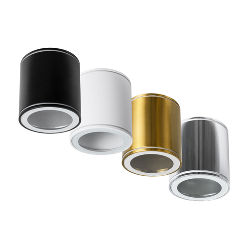 kelvo® MARETTI 61448 Φωτιστικό Downlight Σποτ για Λάμπα MR16 με Ντουί 1 x GU10 AC 220-240V Αδιάβροχο IP65 - Νίκελ Βούρτσας - Μ9 x Π9 x Υ9cm