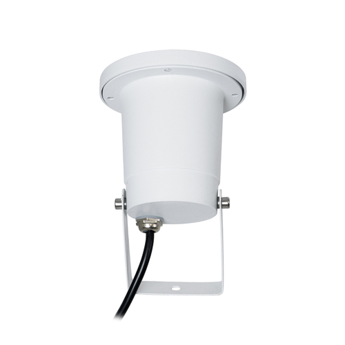 GloboStar® GARDELINI 61483 Καρφωτό Κινούμενο Φωτιστικό Σποτ Κήπου με Ντουί 1 x GU10 VDE Certified AC 220-240V Αδιάβροχο IP65 - Σώμα Αλουμινίου & Υψηλής Αντοχής Tempered Glass & Μ40cm VDE Καλώδιο Σύνδεσης - Φ10 x Υ30cm - Λευκό - 5 Χρόνια Εγγύηση