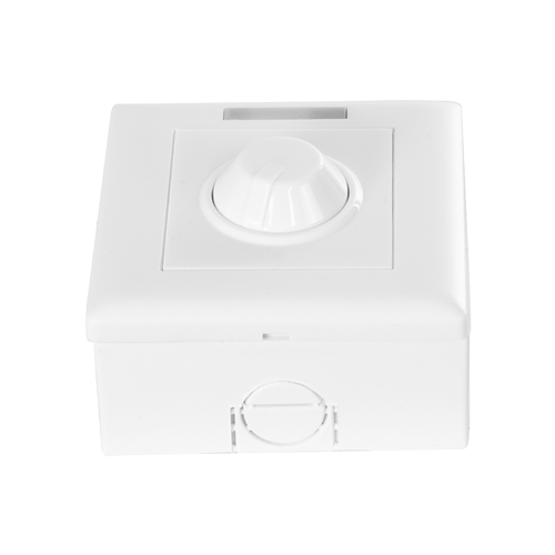 GloboStar® 73317 Επιτοίχιο Dimmer με Ασύρματο Χειριστήριο RF DC 12-24V για Μονόχρωμα Προϊόντα LED 16A Max 384W Μ9 x Π9 x Υ4.5cm - 2 Χρόνια Εγγύηση