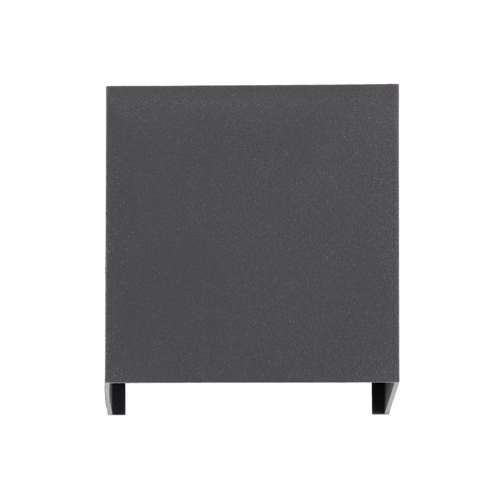 GLOBOSTAR® AXIS-S 60567 Μοντέρνο Φωτιστικό Τοίχου - Απλίκα LED 10W 1250lm 5°/60° AC 220-240V Αδιάβροχο IP65 Ψυχρό Λευκό 6000K - Bridgelux COB Chip & TÜV SÜD Driver - Γκρι Ανθρακί Ματ - Μ10 x Π10 x Υ10cm - 5 Χρόνια Εγγύηση