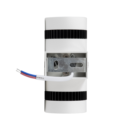 GLOBOSTAR® CANNONAL 60575 Μοντέρνο Φωτιστικό Τοίχου - Απλίκα LED 10W 1150lm 30° AC 220-240V IP20 Θερμό Λευκό 2700K - Bridgelux COB Chip & TÜV SÜD Driver - Μαύρο Ματ & Λευκό Ματ - Μ5 x Π6.5 x Υ11cm - 3 Χρόνια Εγγύηση