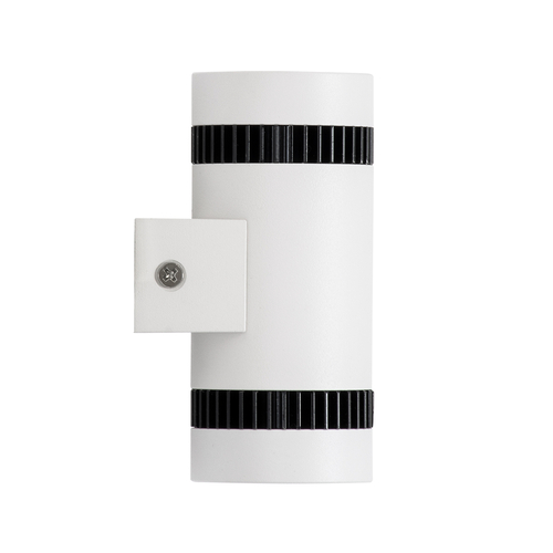 GLOBOSTAR® CANNONAL 60575 Μοντέρνο Φωτιστικό Τοίχου - Απλίκα LED 10W 1150lm 30° AC 220-240V IP20 Θερμό Λευκό 2700K - Bridgelux COB Chip & TÜV SÜD Driver - Μαύρο Ματ & Λευκό Ματ - Μ5 x Π6.5 x Υ11cm - 3 Χρόνια Εγγύηση