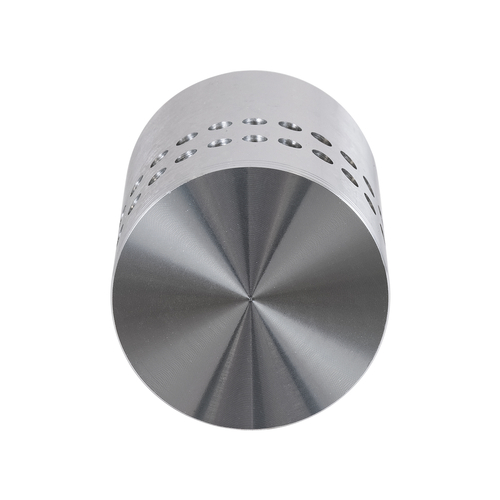 GLOBOSTAR® STAINS 60595 Μοντέρνο Φωτιστικό Τοίχου - Απλίκα LED 5W 400lm 180° AC 220-240V IP44 Ψυχρό Λευκό 6000K - Bridgelux SMD Chip & TÜV SÜD Driver - Νίκελ Βούρτσας - Μ5.5 x Π5.5 x Υ7cm - 5 Χρόνια Εγγύηση