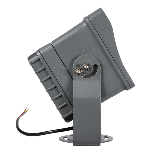 GLOBOSTAR® FLOODXENA 90127 Προβολέας Σποτ Wall Washer LED 24W 2520lm 10° AC 220-240V Αδιάβροχο IP65 Ultra Θερμό Λευκό 2200K - Bridgelux SMD Chip - Γκρι Ανθρακί - Μ18 x Π13.5 x Υ18cm - 3 Χρόνια Εγγύηση