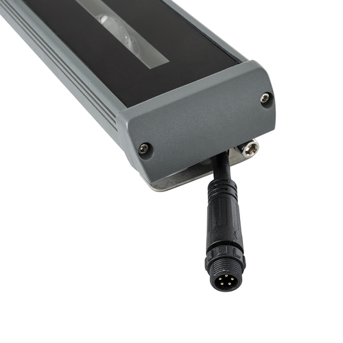 GLOBOSTAR® WINDOWRAFI 90729 Φωτιστικό Ανάδειξης Παραθύρων LED 18W 1440lm 8° x 180° DC 24V Αδιάβροχο IP67 Πολύχρωμο RGBW Dimmable DMX512 - CREE XPE Chip - Γκρι Ανθρακί - Μ30.5 x Π6.7 x Υ4.5cm - 3 Χρόνια Εγγύηση