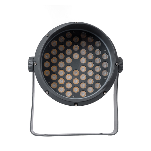 GLOBOSTAR® FLOODIMO 90743 Προβολέας Σποτ Wall Washer με Αντιθαμβωτική Γρίλια LED 54W 4860lm 10° AC 220-240V Αδιάβροχο IP67 Θερμό Λευκό 2700K - Bridgelux SMD Chip - Γκρι Ανθρακί - Μ26 x Π28 x Υ35cm - 3 Χρόνια Εγγύηση