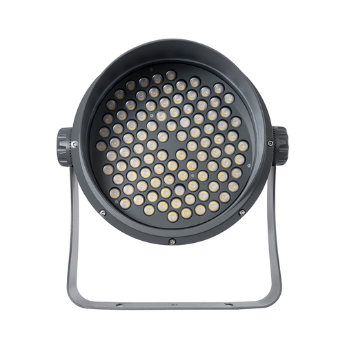 GLOBOSTAR® FLOODIMO 90747 Προβολέας Σποτ Wall Washer με Αντιθαμβωτική Γρίλια LED 100W 9500lm 10° AC 220-240V Αδιάβροχο IP67 Φυσικό Λευκό 4500K - Bridgelux SMD Chip - Γκρι Ανθρακί - Μ34 x Π36 x Υ44cm - 3 Χρόνια Εγγύηση