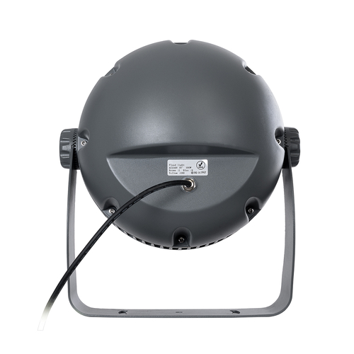 GLOBOSTAR® FLOODIMO 90747 Προβολέας Σποτ Wall Washer με Αντιθαμβωτική Γρίλια LED 100W 9500lm 10° AC 220-240V Αδιάβροχο IP67 Φυσικό Λευκό 4500K - Bridgelux SMD Chip - Γκρι Ανθρακί - Μ34 x Π36 x Υ44cm - 3 Χρόνια Εγγύηση