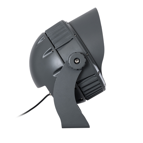 GLOBOSTAR® FLOODIMO 90750 Προβολέας Σποτ Wall Washer με Αντιθαμβωτική Γρίλια LED 150W 14250lm 10° AC 220-240V Αδιάβροχο IP67 Φυσικό Λευκό 4500K - Bridgelux SMD Chip - Γκρι Ανθρακί - Μ43 x Π45 x Υ46cm - 3 Χρόνια Εγγύηση