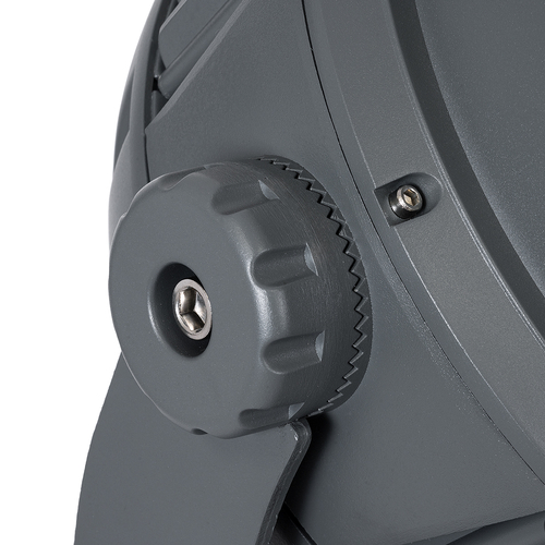 GLOBOSTAR® FLOODIMO 90750 Προβολέας Σποτ Wall Washer με Αντιθαμβωτική Γρίλια LED 150W 14250lm 10° AC 220-240V Αδιάβροχο IP67 Φυσικό Λευκό 4500K - Bridgelux SMD Chip - Γκρι Ανθρακί - Μ43 x Π45 x Υ46cm - 3 Χρόνια Εγγύηση