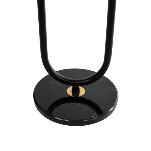 GLOBOSTAR® CORDELIA 02024 Μοντέρνο Επιδαπέδιο Φωτιστικό με Ντουί 1 x E27 AC 220-240V IP20 - Μαύρο & Χρυσό - Μ30 x Π38 x Υ180cm