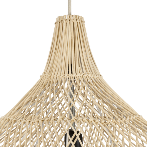 GLOBOSTAR® ADEJE 02210 Boho Κρεμαστό Φωτιστικό Οροφής με Ντουί 1 x E27 AC 220-240V IP20 - Μπεζ - Μ60 x Π60 x Υ60cm