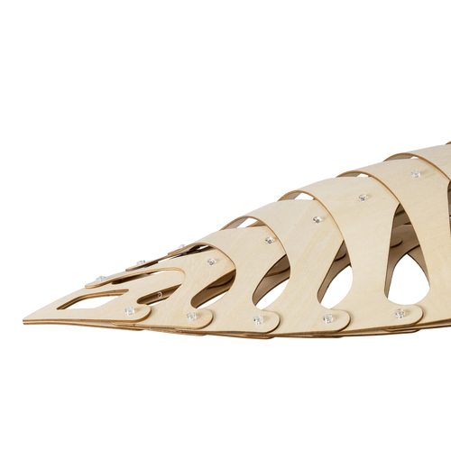 GLOBOSTAR® NANI 02285 Μοντέρνο Κρεμαστό Φωτιστικό Οροφής LED 36W 2880lm 120° AC 220-240V IP20 Φυσικό Λευκό 4500K - Lumileds SMD Chip - Μπεζ - Μ120 x Π48 x Υ18cm - 2 Χρόνια Εγγύηση