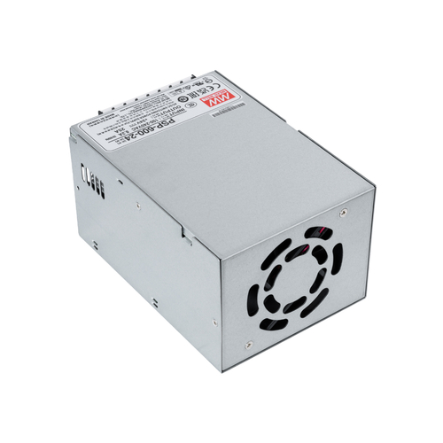 GLOBOSTAR® MEANWELL-PSP-600-24 90791 Τροφοδοτικό/Μετασχηματιστής PELV 600W 25A DC 24V IP20 - AC 220-240V σε DC 24V / Ρυθμιζόμενo από DC 20V έως DC 26.4V - Μ17 x Π12 x Υ9.3cm - 3 Χρόνια Εγγύηση