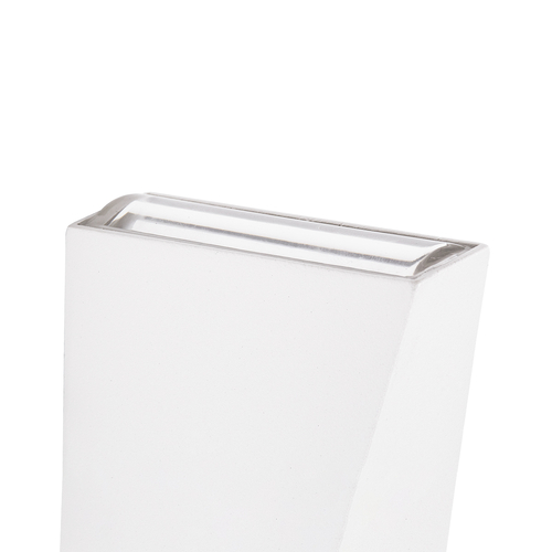 GLOBOSTAR® TRIANDE 60551 Μοντέρνο Φωτιστικό Τοίχου - Απλίκα LED 10W 1150lm 5°/60° AC 220-240V Αδιάβροχο IP65 Θερμό Λευκό 2700K - Bridgelux COB Chip & TÜV SÜD Driver - Λευκό Ματ - Μ8.5 x Π8.5 x Υ20cm - 5 Χρόνια Εγγύηση