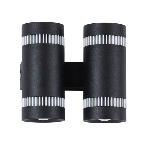 GLOBOSTAR® CANNONAL 60580 Μοντέρνο Φωτιστικό Τοίχου - Απλίκα LED 20W 2300lm 30° AC 220-240V IP20 Θερμό Λευκό 2700K - Bridgelux COB Chip & TÜV SÜD Driver - Μαύρο Ματ & Λευκό Ματ - Μ12 x Π6.5 x Υ11cm - 3 Χρόνια Εγγύηση