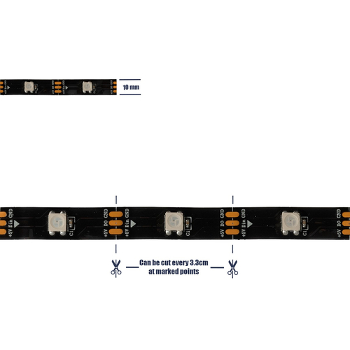 GLOBOSTAR® DIGISTRIP 90757 Σετ Ψηφιακής Pixel Addressable Ταινίας με IR Ασύρματο Χειριστήριο LED 36W/5m 2880lm/5m 120° DC 5V με USB 2.0 IP20 150 x SMD5050 Chip/5m 150 x Pixel/5m Πολύχρωμο RGB Dimmable SPI/TTL Protocol - Μ500 x Π1 x Υ0.2cm - Ρολό 5 Μέτρων - 5 Χρόνια Εγγύηση