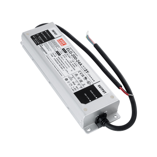 GLOBOSTAR® MEANWELL-ELG-200-24A 90789 Τροφοδοτικό/Μετασχηματιστής SELV 200W 8.4A DC 24V Αδιάβροχο IP65 - AC 220-240V σε DC 24V / Ρυθμιζόμενο από 22.4VDC έως 25.6VDC - Μ24.4 x Π7.1 x Υ3.75cm - 3 Χρόνια Εγγύηση