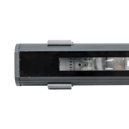 GLOBOSTAR® WINDOWBARI 90513 Φωτιστικό Ανάδειξης Παραθύρων LED 12W 960lm 8° x 180° DC 24V Αδιάβροχο IP65 Πολύχρωμο RGBW Dimmable DMX512 - CREE XPE Chip - Γκρι Ανθρακί - Μ30 x Π4 x Υ3.5cm - 3 Χρόνια Εγγύηση