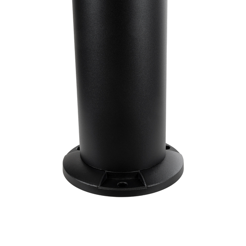 GLOBOSTAR® VEGGIE 90525 Φωτιστικό Κολωνάκι Κήπου LED 10W 330lm 120° με Ενσωματωμένο Φωτοβολταϊκό Panel 6V 2W & Επαναφορτιζόμενη Μπαταρία Li-ion 3.2V 1800mAh με Αισθητήρα Ημέρας-Νύχτας Αδιάβροχο IP65 Ψυχρό Λευκό 6000K - Γκρι Ανθρακί - Μ23 x Π23 x Υ60cm - 2 Χρόνια Εγγύηση