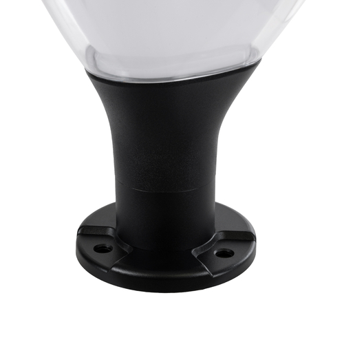 GLOBOSTAR® NATURE 90532 Φωτιστικό Κολωνάκι Κήπου LED 10W 500lm 120° με Ενσωματωμένο Φωτοβολταϊκό Panel 6V 2W & Επαναφορτιζόμενη Μπαταρία Li-ion 3.2V 8000mAh με Αισθητήρα Ημέρας-Νύχτας Αδιάβροχο IP65 Ψυχρό Λευκό 6000K - Γκρι Ανθρακί - Μ26 x Π26 x Υ30cm - 2 Χρόνια Εγγύηση