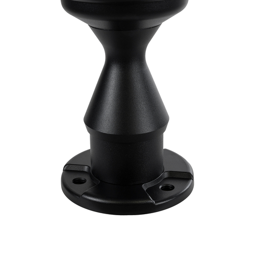 GLOBOSTAR® ARVENT 90534 Φωτιστικό Κολωνάκι Κήπου LED 10W 500lm 120° με Ενσωματωμένο Φωτοβολταϊκό Panel 6V 2W & Επαναφορτιζόμενη Μπαταρία Li-ion 3.2V 8000mAh με Αισθητήρα Ημέρας-Νύχτας Αδιάβροχο IP65 Ψυχρό Λευκό 6000K - Γκρι Ανθρακί - Μ24 x Π24 x Υ36cm - 2 Χρόνια Εγγύηση