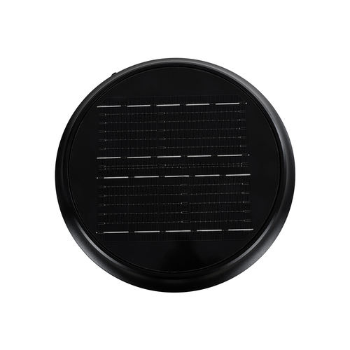 GLOBOSTAR® WHISPER 90535 Φωτιστικό Κολωνάκι Κήπου LED 10W 330lm 120° με Ενσωματωμένο Φωτοβολταϊκό Panel 6V 2W & Επαναφορτιζόμενη Μπαταρία Li-ion 3.2V 1800mAh με Αισθητήρα Ημέρας-Νύχτας Αδιάβροχο IP65 Ψυχρό Λευκό 6000K - Γκρι Ανθρακί - Μ25 x Π25 x Υ28cm - 2 Χρόνια Εγγύηση
