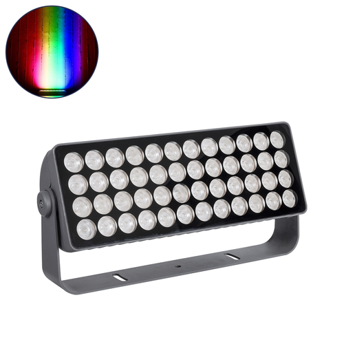 GLOBOSTAR® FLOOD-TURBO 90733 Προβολέας Wall Washer για Φωτισμό Κτιρίων LED 600W 33490lm 15° DC 24V Αδιάβροχο IP65 Μ50 x Π18.5 x Υ12.5cm Πολύχρωμο RGBW DMX512 - Γκρι Ανθρακί - 3 Χρόνι+C626α Εγγύηση