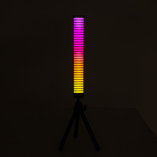 GLOBOSTAR® DIGICOLUMN 90761 Μοντέρνο Επιτραπέζιο Γραμμικό Ψηφιακό Φωτιστικό Digital Pixel Symphony Bar με RF Ασύρματο Χειριστήριο LED 8W 640lm 90° DC 5V με USB 2.0 IP20 Πολύχρωμο RGB Dimmable - Μαύρο - Μ3.4 x Π2.5 x Υ122cm - 2 Χρόνια Εγγύηση