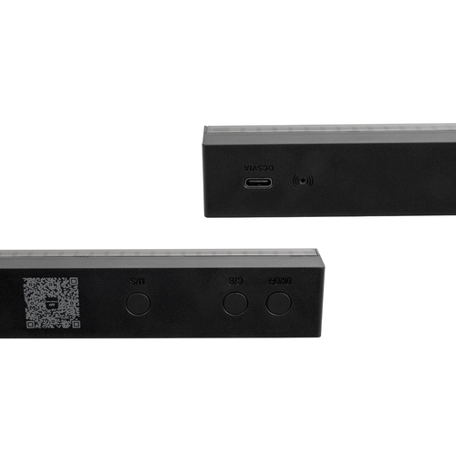 GLOBOSTAR® DIGICOLUMN 90761 Μοντέρνο Επιτραπέζιο Γραμμικό Ψηφιακό Φωτιστικό Digital Pixel Symphony Bar με RF Ασύρματο Χειριστήριο LED 8W 640lm 90° DC 5V με USB 2.0 IP20 Πολύχρωμο RGB Dimmable - Μαύρο - Μ3.4 x Π2.5 x Υ122cm - 2 Χρόνια Εγγύηση