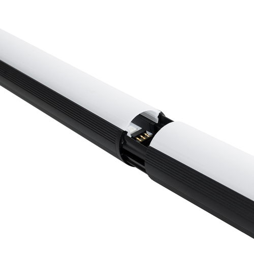 GLOBOSTAR® DIGICOLUMN 90763 Μοντέρνο Επιδαπέδιο Γραμμικό Ψηφιακό Φωτιστικό Digital Pixel Symphony Bar με RF Ασύρματο Χειριστήριο LED 16W 1280lm 180° DC 5V με USB 2.0 IP20 Πολύχρωμο RGB Dimmable - Μαύρο - Φ3 x Υ165cm - 2 Χρόνια Εγγύηση