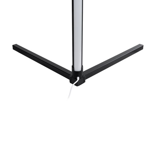 GLOBOSTAR® DIGICOLUMN 90763 Μοντέρνο Επιδαπέδιο Γραμμικό Ψηφιακό Φωτιστικό Digital Pixel Symphony Bar με RF Ασύρματο Χειριστήριο LED 16W 1280lm 180° DC 5V με USB 2.0 IP20 Πολύχρωμο RGB Dimmable - Μαύρο - Φ3 x Υ165cm - 2 Χρόνια Εγγύηση