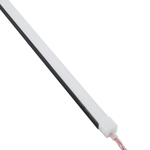 GLOBOSTAR® ALP-11S NEONIO 90767-3M Επιφανειακό Προφίλ Αλουμινίου για Ταινίες LED ΝΕΟΝΙΟ- Μαύρο - Μ300 x Π1.6 x Υ1.1cm