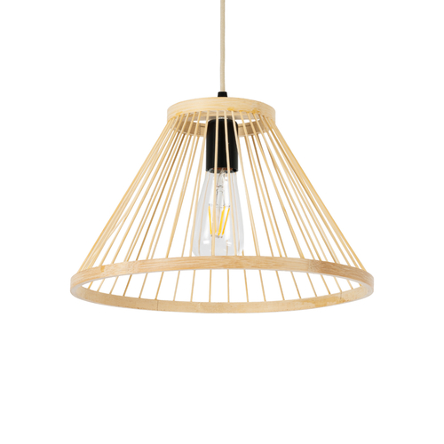 GLOBOSTAR® TYGEE 01930 Boho Κρεμαστό Φωτιστικό Οροφής με Ντουί 1 x E27 AC 220-240V IP20 - Μπεζ - Μ35 x Π35 x Υ22cm