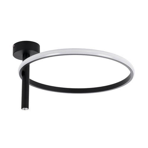 GLOBOSTAR® VERONA 61220 Μοντέρνο Φωτιστικό Οροφής LED 24W 2688lm 360° AC 220-240V IP20 Ρυθμιζόμενο Λευκό CCT με On/Off 2700K/4500K/6000K - Lumileds SMD Chip - Μαύρο Ματ - Μ40 x Π40 x Υ23cm - 3 Χρόνια Εγγύηση