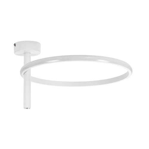 GLOBOSTAR® VERONA 61221 Μοντέρνο Φωτιστικό Οροφής LED 24W 2688lm 360° AC 220-240V IP20 Ρυθμιζόμενο Λευκό CCT με On/Off 2700K/4500K/6000K - Lumileds SMD Chip - Λευκό Ματ - Μ40 x Π40 x Υ23cm - 3 Χρόνια Εγγύηση