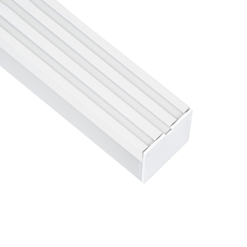 GloboStar® SURFACEPENDANT-PROFILE 70865-1M Προφίλ Αλουμινίου - Βάση & Ψύκτρα Ταινίας LED με Λευκό Γαλακτερό Κάλυμμα - Επιφανειακή & Κρεμαστή Χρήση - Πατητό Κάλυμμα - Λευκό - 1 Μέτρο - Μ100 x Π4.5 x Υ4.2cm