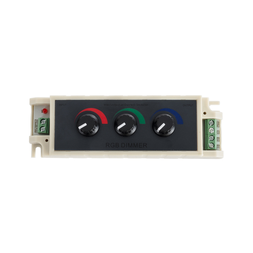 GloboStar® 73419 DC RGB Dimmer Controller 3 Καναλιών DC 12V 3 x 9A 144W - Max 27A 144W - IP20 Μ13 x Π4 x Υ4.5cm - 3 Χρόνια Εγγύηση