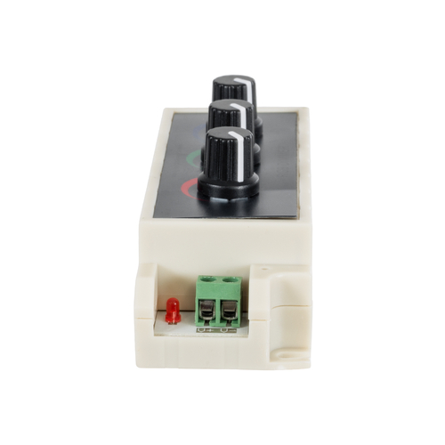 GloboStar® 73419 DC RGB Dimmer Controller 3 Καναλιών DC 12V 3 x 9A 144W - Max 27A 144W - IP20 Μ13 x Π4 x Υ4.5cm - 3 Χρόνια Εγγύηση